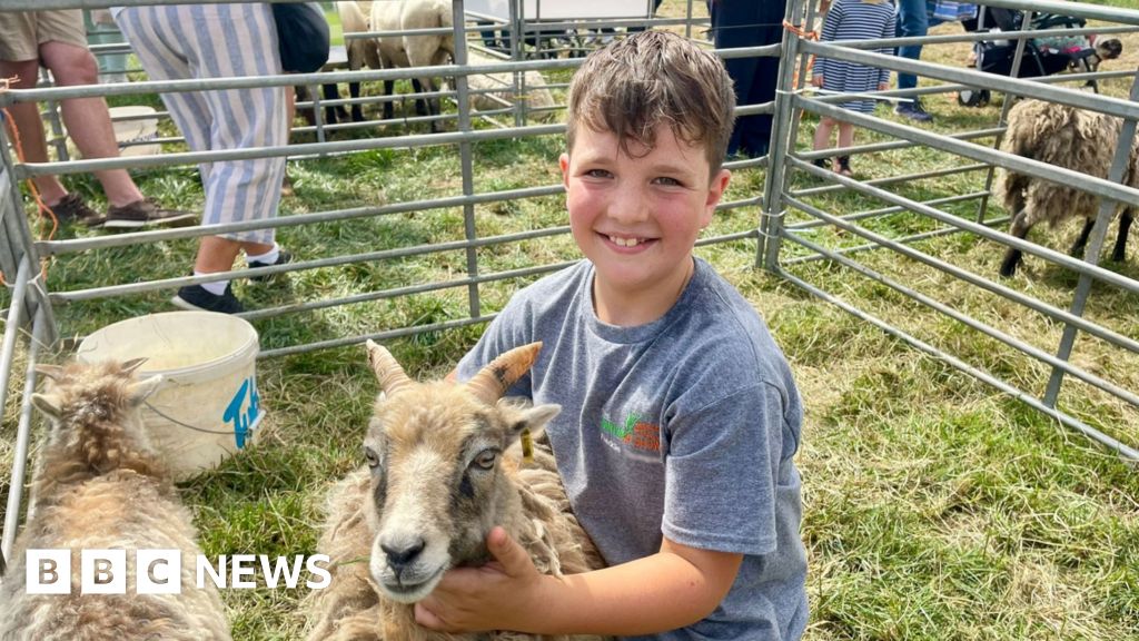 Boy, 9, shares passion for farming at country show