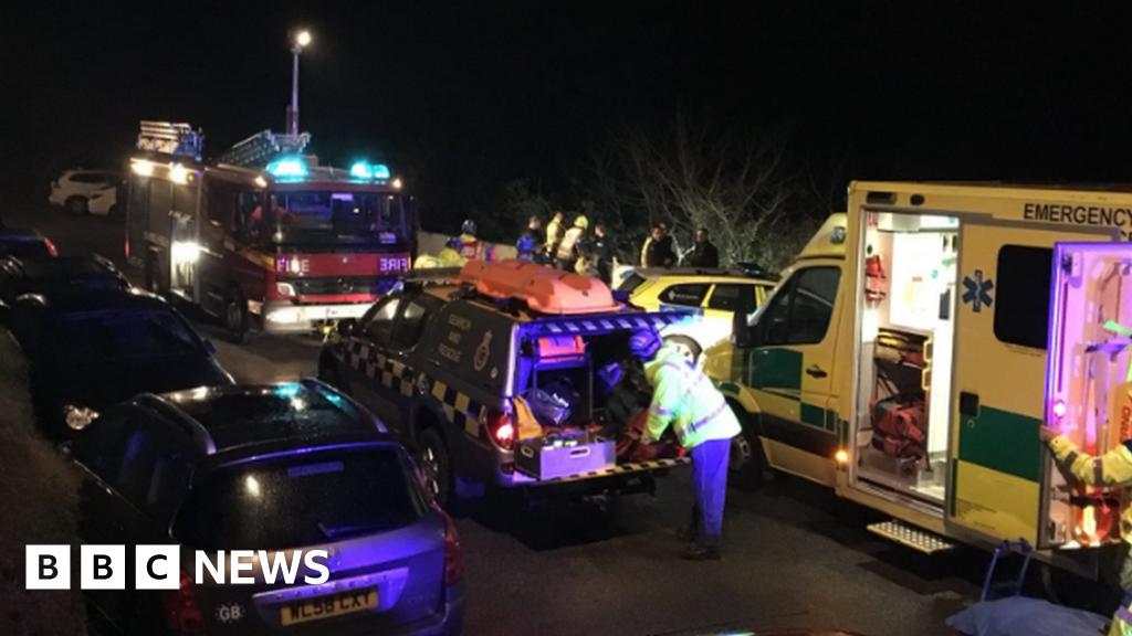 Drunk woman falls 30ft off Falmouth cliff BBC News