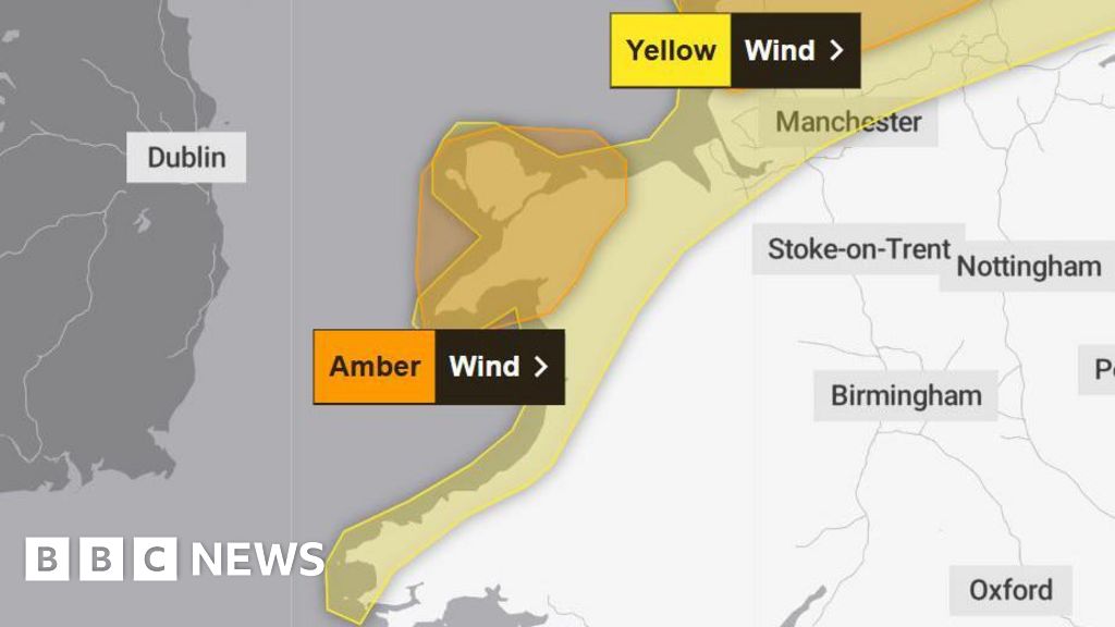 bbc.co.uk - Rowenna Hoskin - Storm Dave amber weather warning brings cancelled tourism fears
