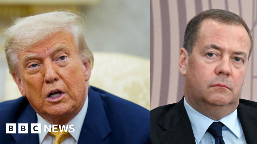 Trump moves nuclear submarines after ex-Russian president's comments - BBC