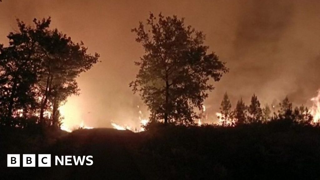 Megafire rips through swathes of land near Bordeaux