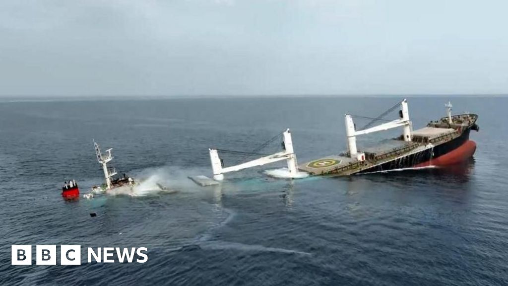 Search for survivors after Houthis sink second Red Sea cargo ship in a week
