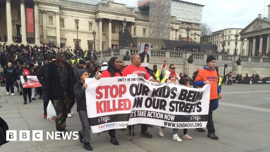 Hundreds March Against Knife Crime In London Bbc News 3473