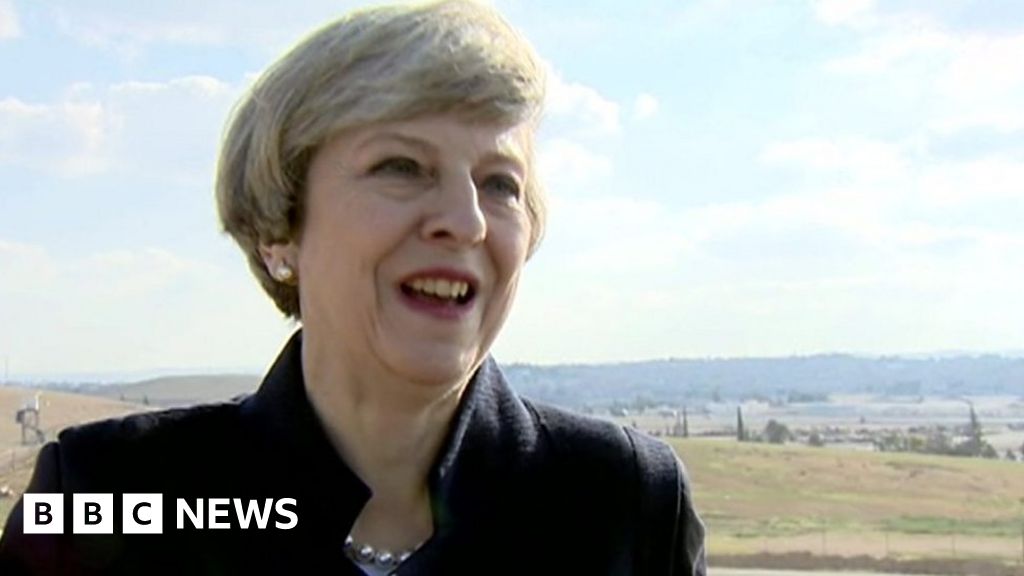 Theresa May Laughs Off Gibraltar War Question Bbc News