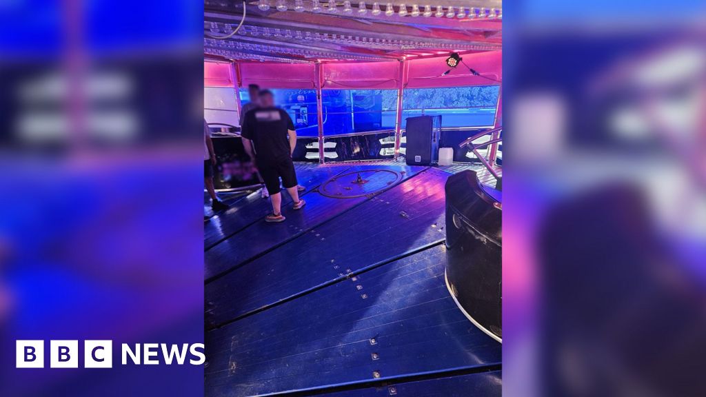 Children hurt as fairground car crashes off ride