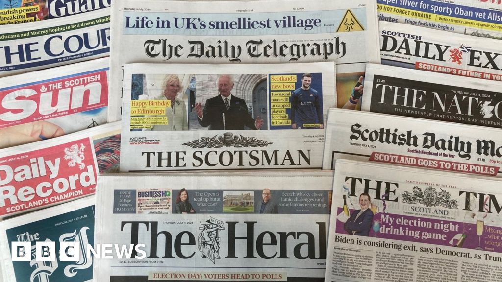 Scotland’s papers: Voters head to the polls and Biden considers exit