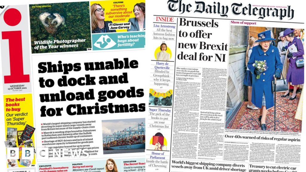 The Papers: Goods stuck at UK port, and Brexit deal offer