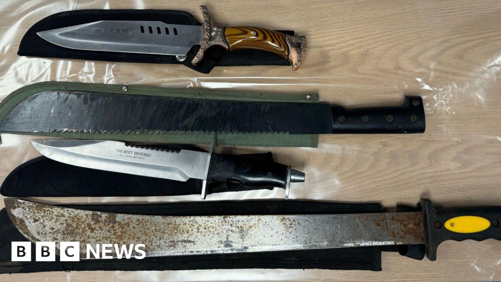 Zombie knife: Machete-like blades in Caernarfon handed in ahead of amnesty