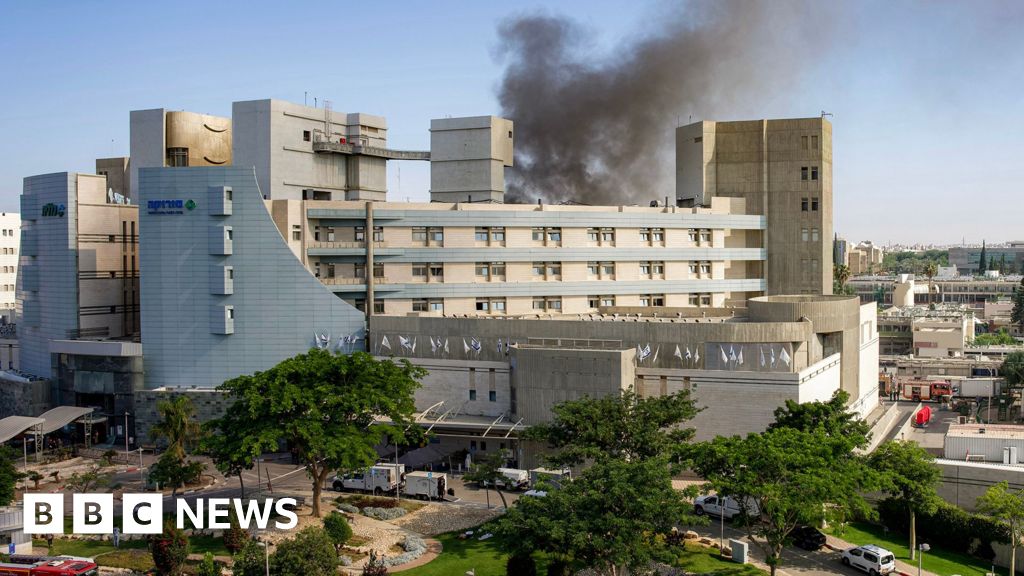 ‘I was lying in bed… The ceiling fell in’: At the scene of Israeli hospital hit by Iran strike