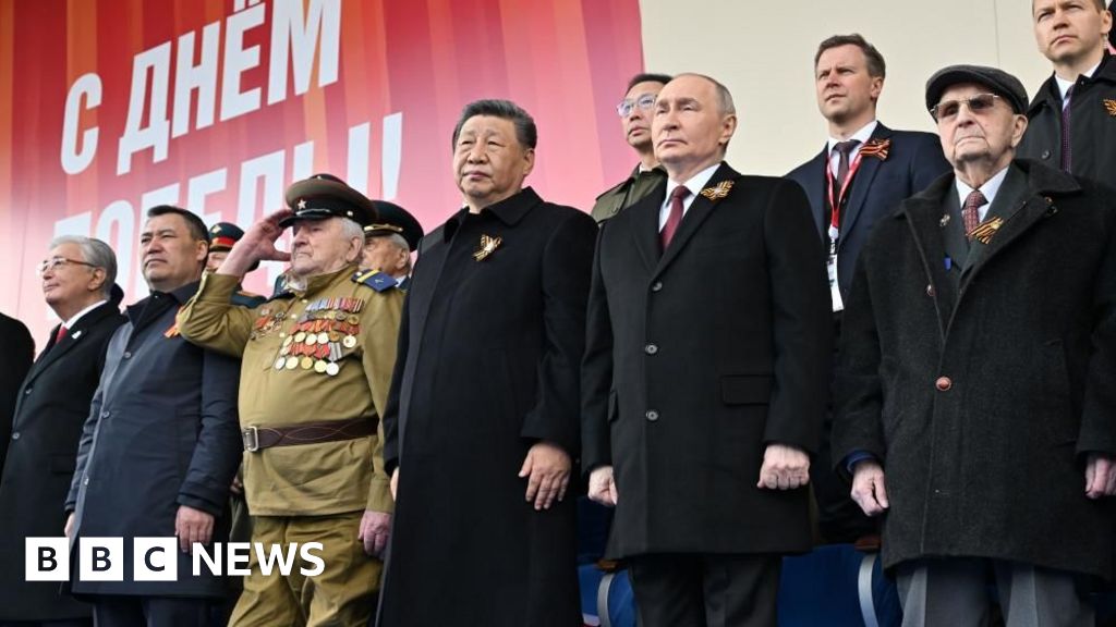 China's Xi Jinping Stands in Solidarity with Putin at Russia's Victory Day Parade