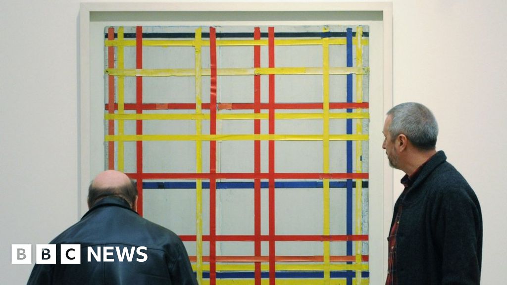 Piet Mondrian artwork displayed upside down for 75 years