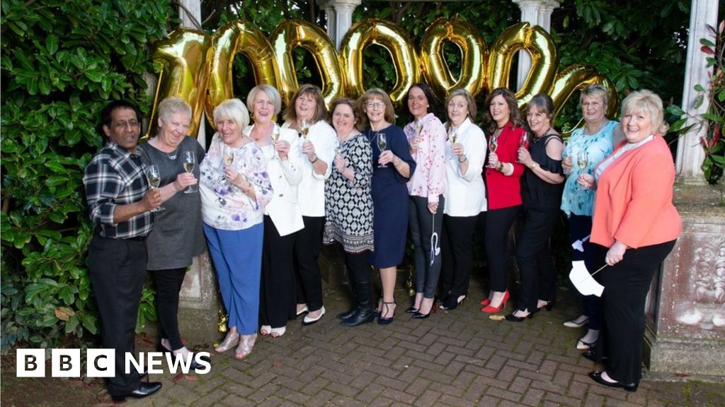 nurses-syndicate-from-cleland-hospital-scoops-1m-in-lottery-bbc-news