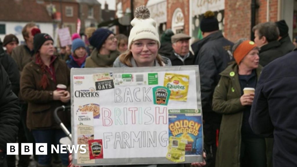 Farmers rally in Thirsk over concerns about the future