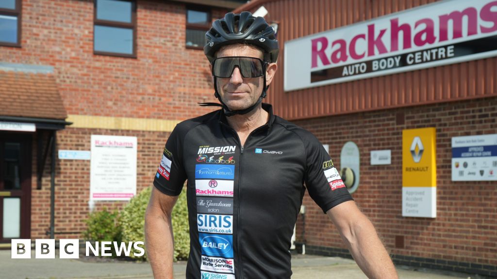 イプスウィッチの男性、負傷したスピードウェイライダーのために1,000マイルを自転車で走る