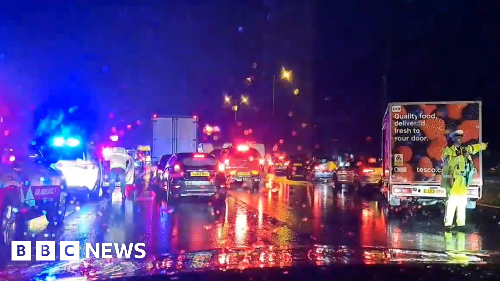 M23 West Sussex: Motorway reopens after multi-vehicle crash