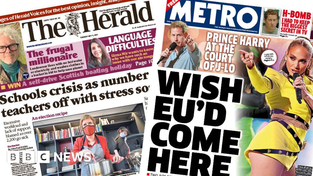 Scotland's papers: Europe to open to tourists, and teachers stress crisis