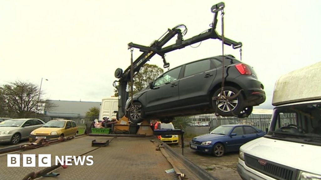 Cars clamped and impounded in Cardiff DVLA tax crackdown BBC News