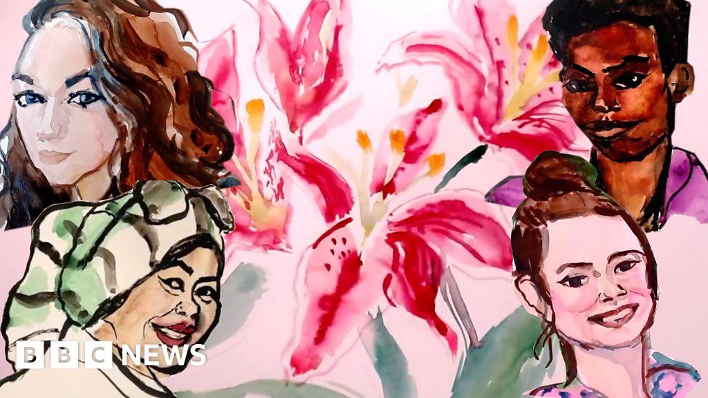 Henny Beaumont: Painting the female victims of violence - BBC News