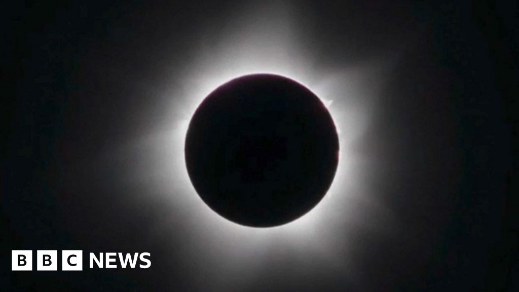 Solar eclipse: Watch the moment the sky turned dark over remote ...