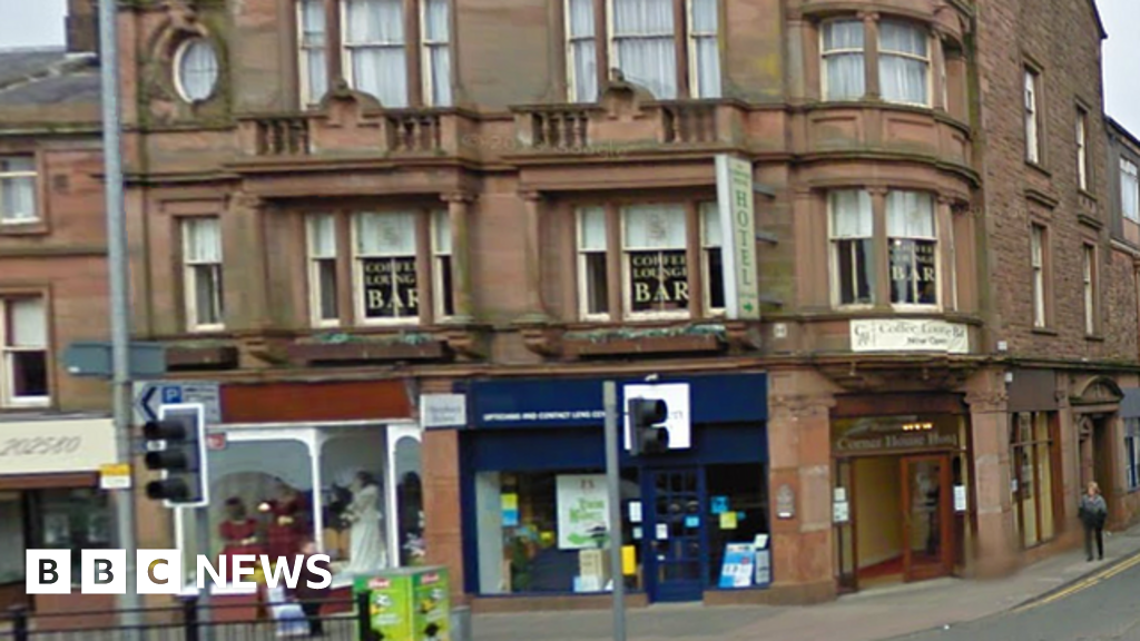 Eastriggs man falls through glass door at Annan wedding BBC News