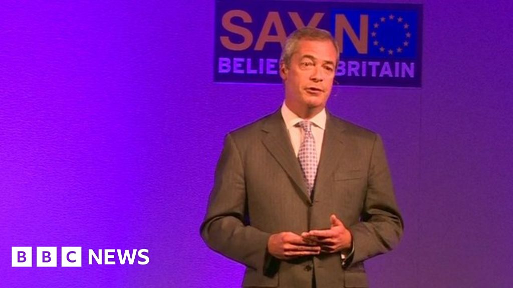 UKIP Leader Nigel Farage: 'We Want Our Country Back' - BBC News