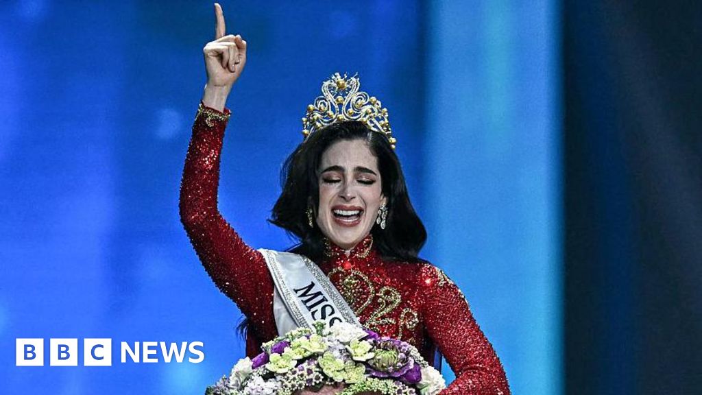 Mexico's Fatima Bosch, who walked out on organisers, crowned Miss Universe