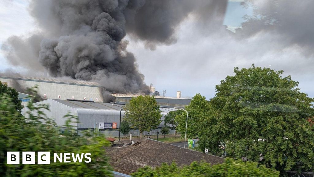 Recycling centre fire causes rail disruption