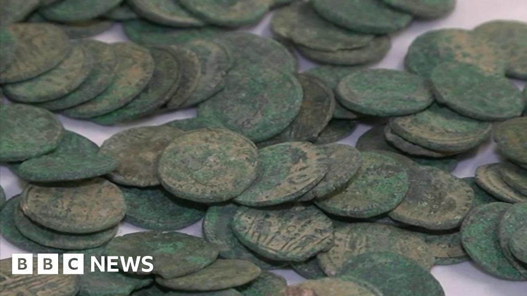 Huge Roman Coin Hoard On Display In Devon - BBC News