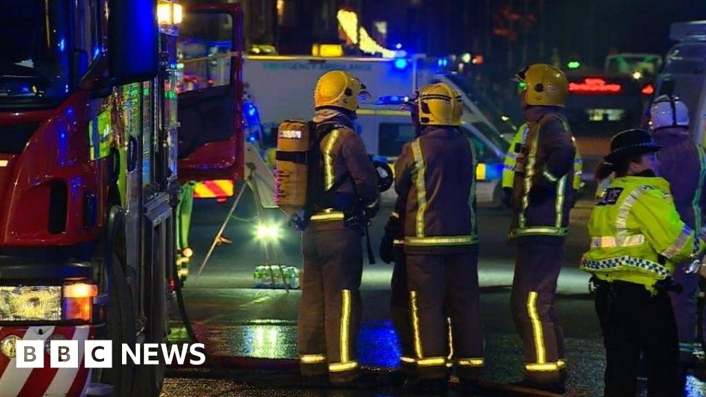 Residents evacuated after fire at Indian restaurant BBC News