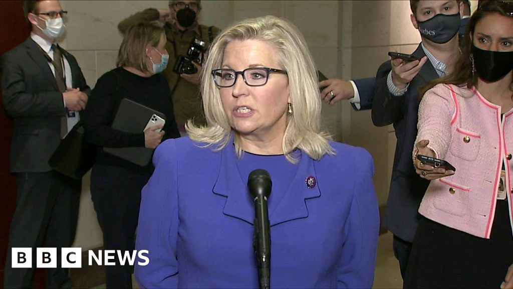 Liz Cheney Ousted From Republican Leadership Over Trump Criticism Bbc News 