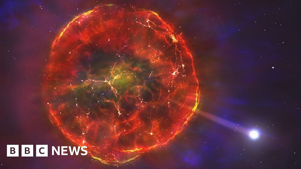 Nuclear blast sends star hurtling across galaxy