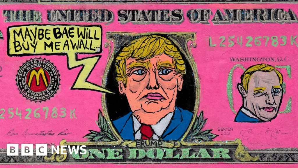 Defaced money show in Cambridge addresses 250 years of anger