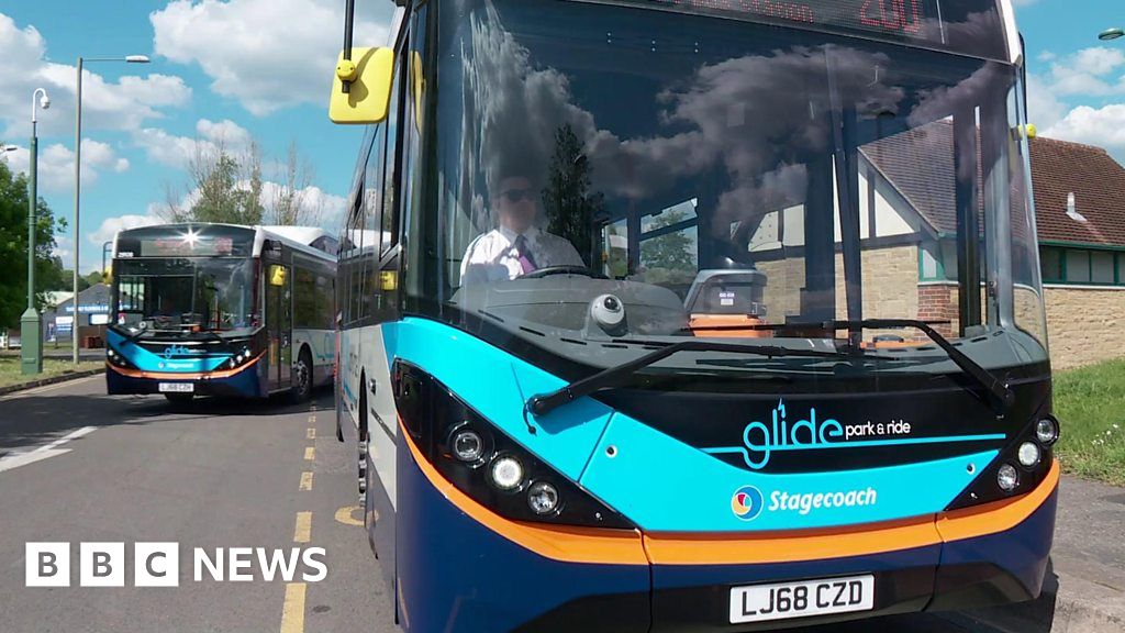 Guildford's buses go electric BBC News