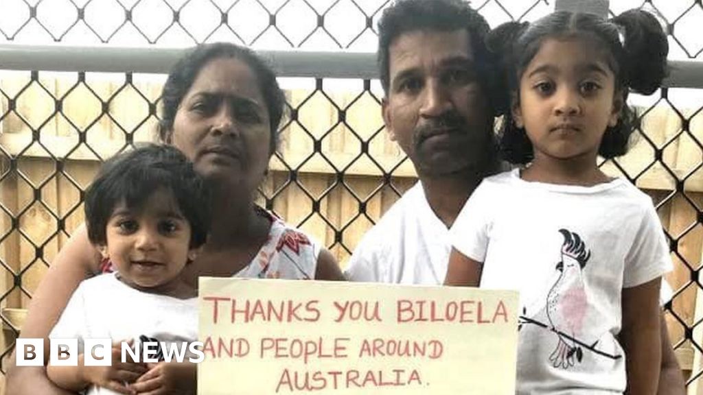 Tamil family's deportation from Australia halted mid-air - BBC News