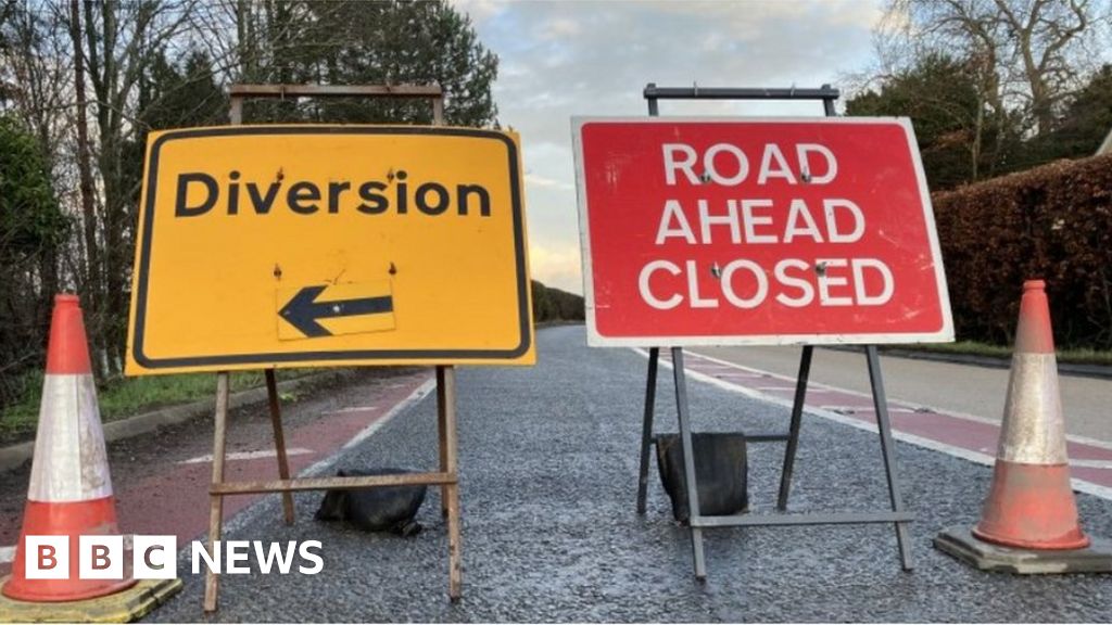 Emergency closure after 'void' appears in Gloucestershire road 