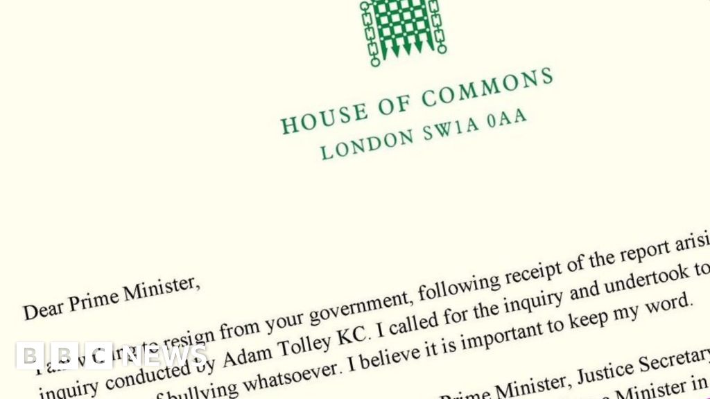 Dominic Raab: Resignation letter and PM’s response in full