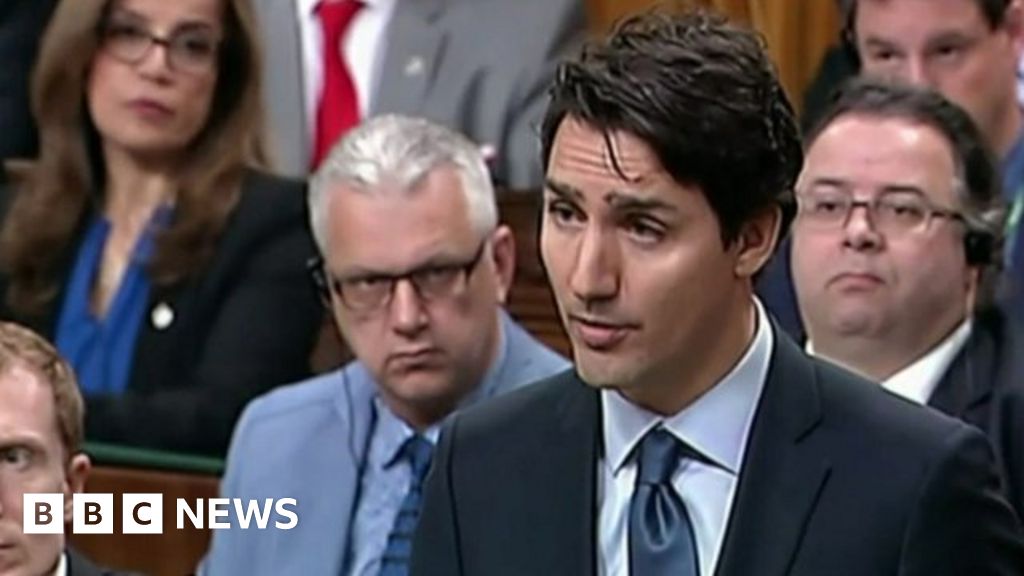 Trudeau Says Sorry Again For Elbowing Mp In Parliament Bbc News