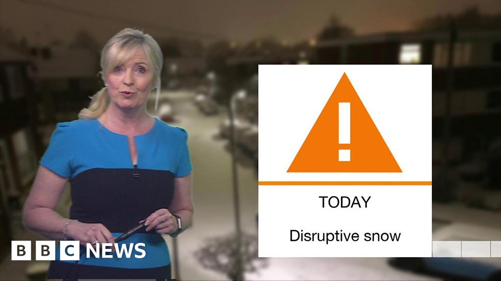 Snow Warnings Continue Across Uk Bbc News