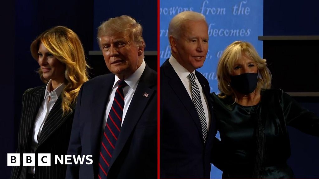 Presidential Debate: How Donald Trump And Joe Biden Greeted Wives ...