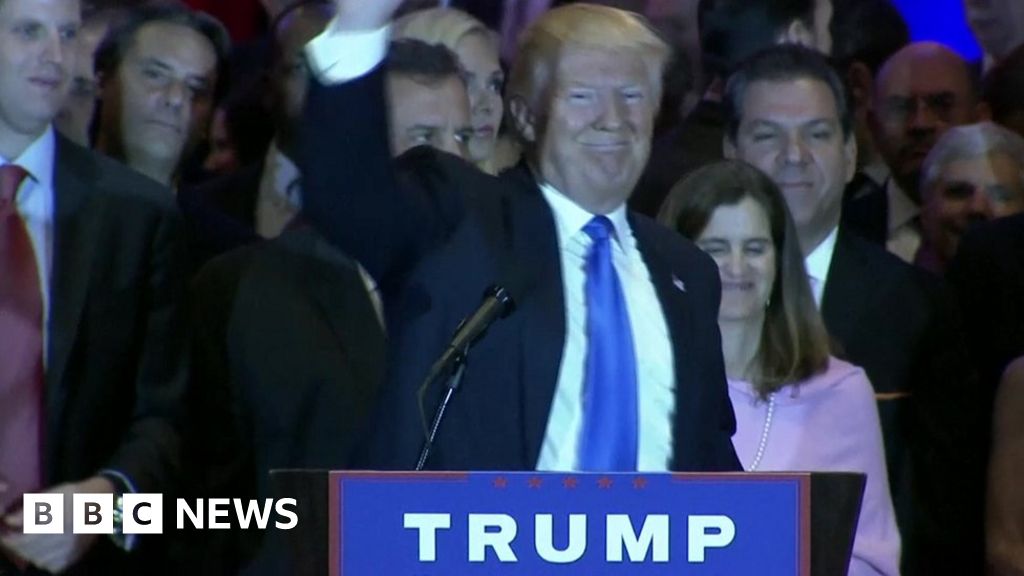 Trump Victorious After Clean Sweep At Five Primaries - BBC News