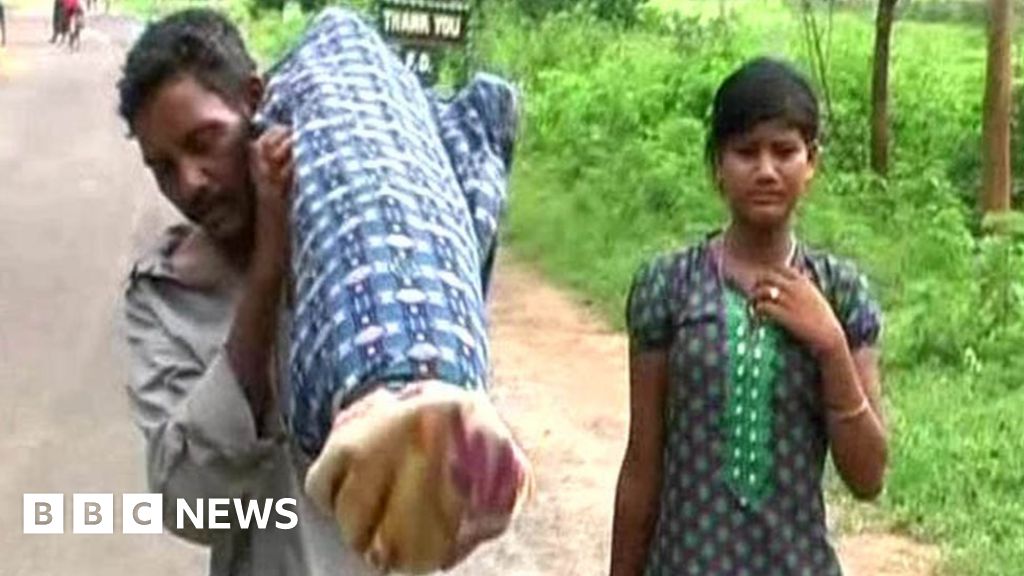 Indian Man Carries Dead Wifes Body For 12km Bbc News 