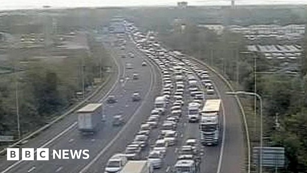 Worsley crash M60 closed after man hit by lorry BBC News