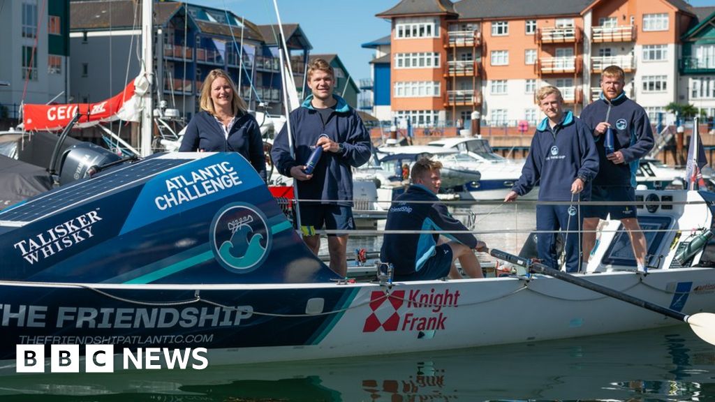 Four Devon brothers set sights on rowing Atlantic BBC News