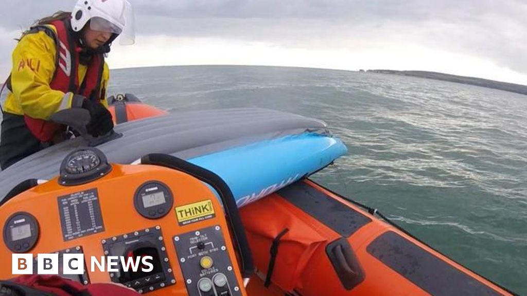 Kayaker rescued after being blown out to sea off Old Harry Rocks