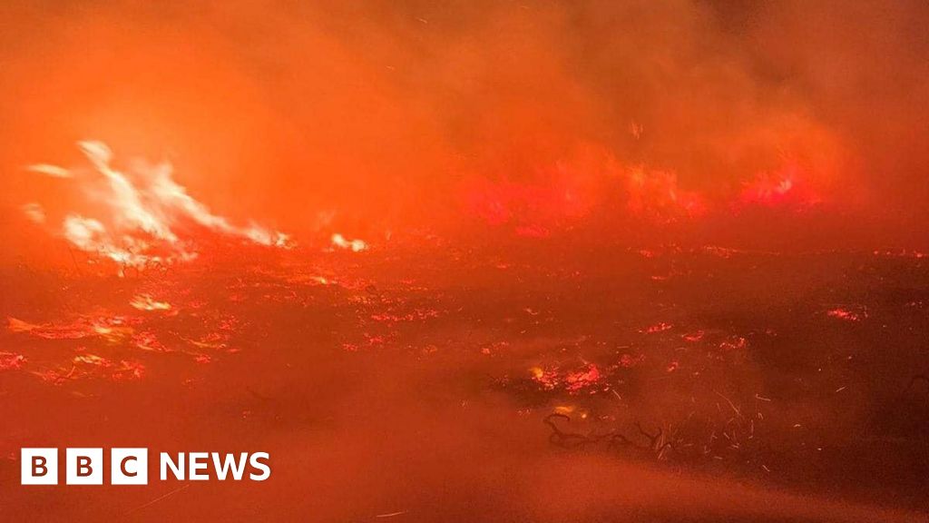 Series of wildfires prompts warning from Isle of Man fire crews - BBC News