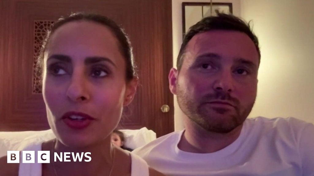 Honeymoon couple's hotel shook by missile strike