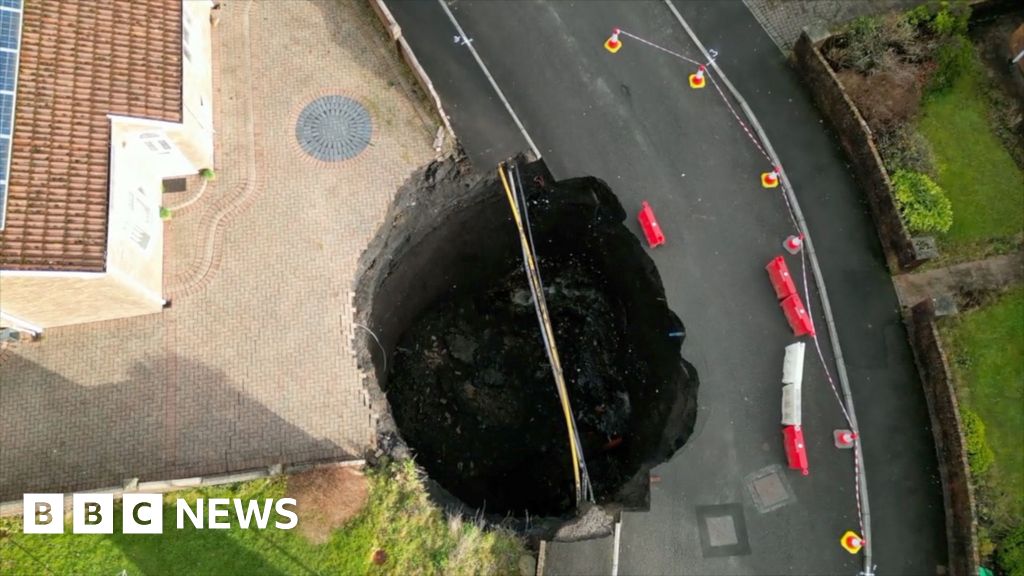 How do you fix a giant sink hole in the middle of an estate?