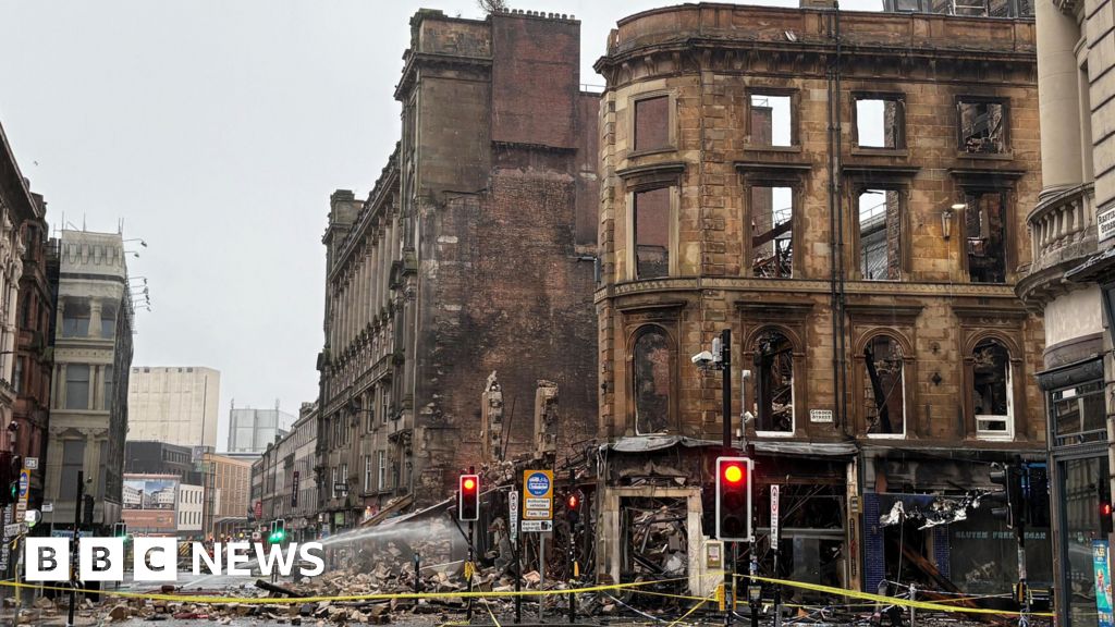 Glasgow fire: Remaining section of Union Street building to be demolished