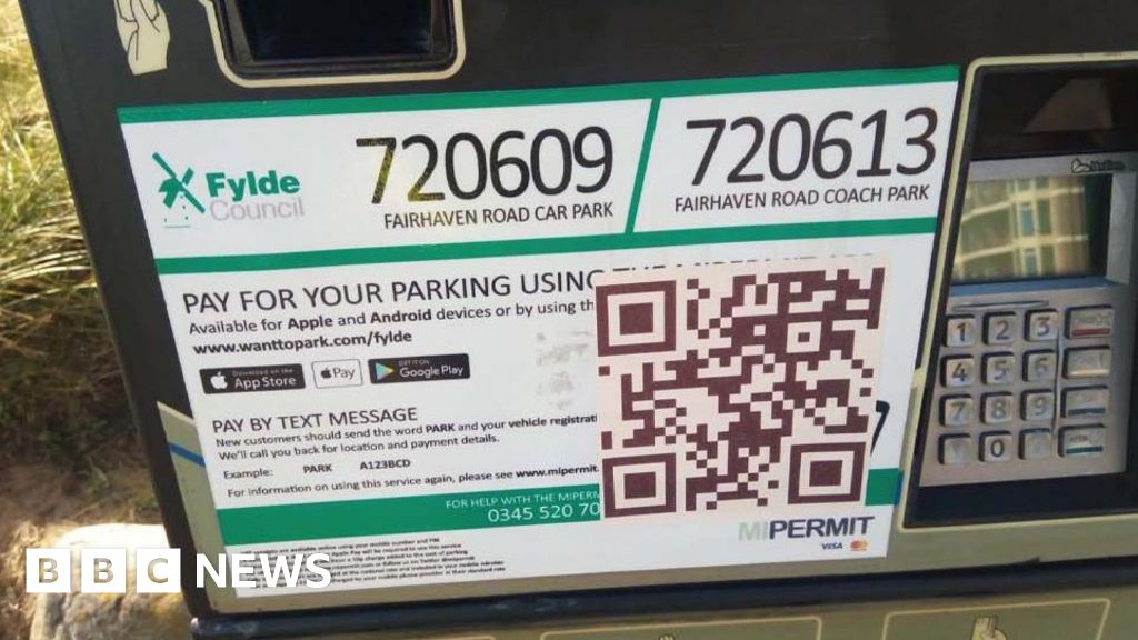 Scammers put fake QR codes on Lytham St Annes parking machines – council