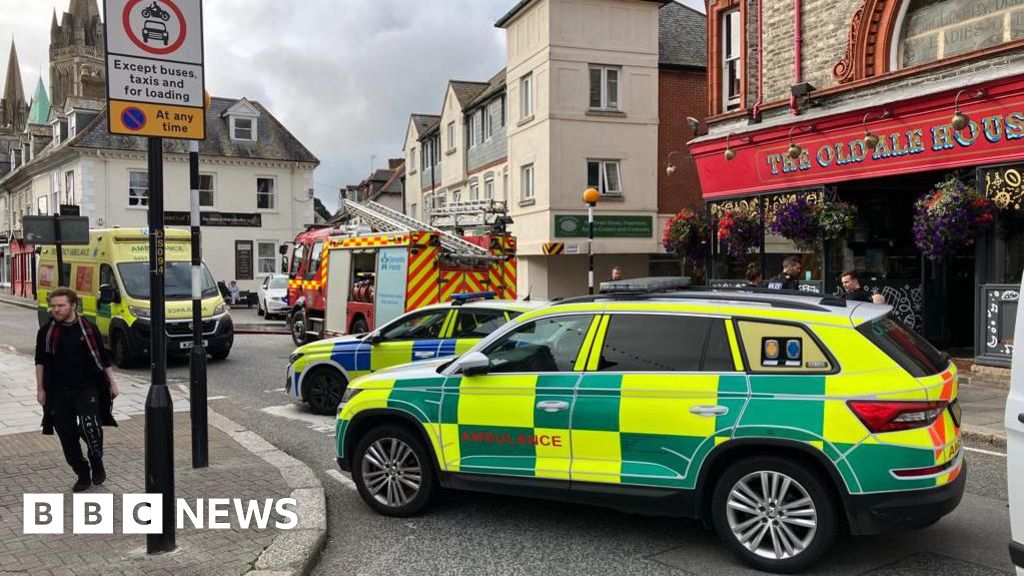Residents evacuated from Truro building as fire tackled BBC News